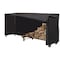 Modern Leisure Monterey 8ft Log Rack Cover, 96 in. L x 24 in. W x 42 in. H, Black 3034 - alternate 1